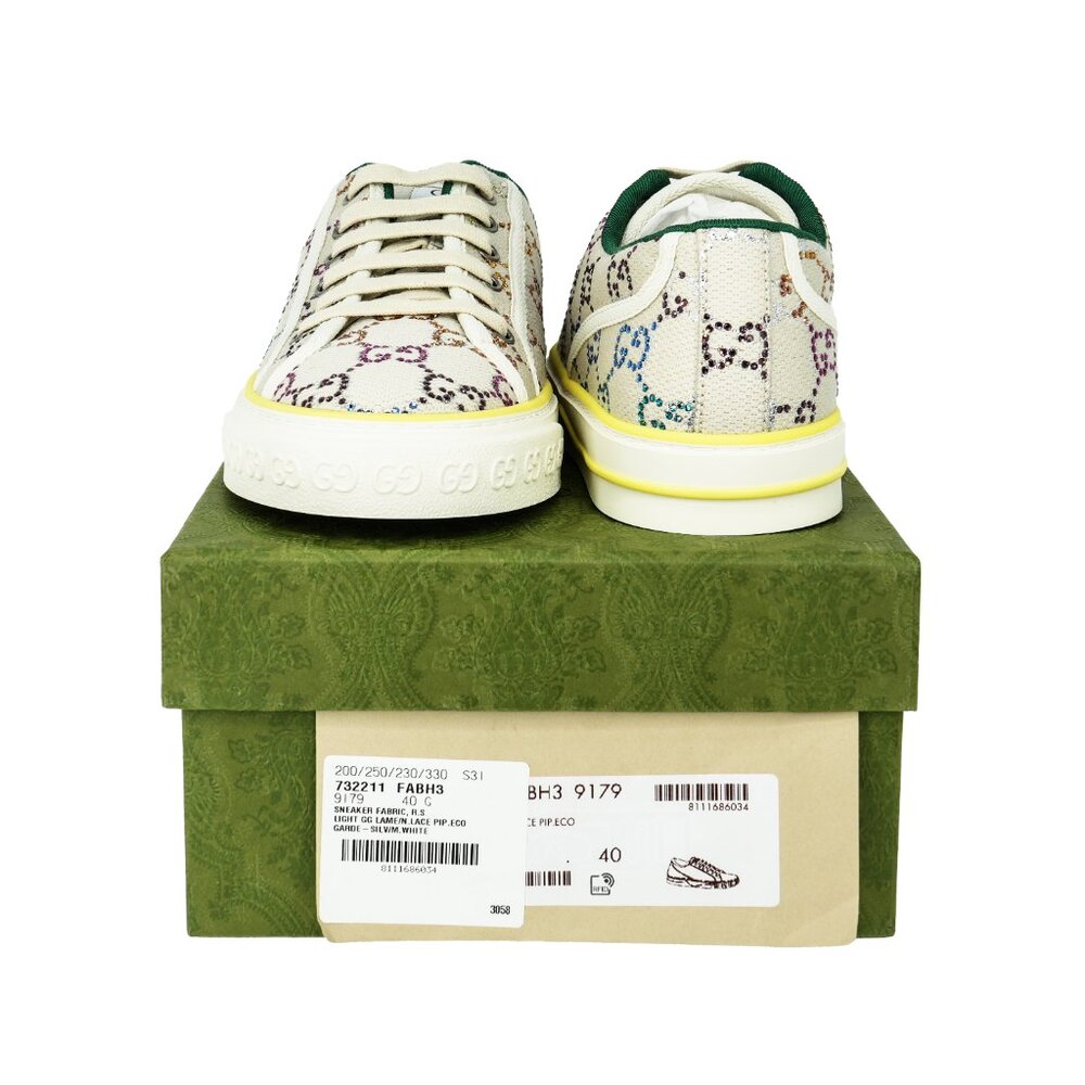 Gucci Women's Tennis 1977 GG Crystal Sneakers - Picture 6 of 9